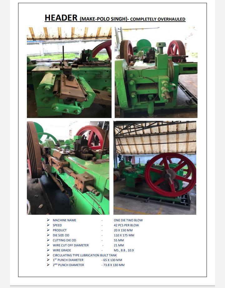 M20 x 150 Bolt plant polosingh