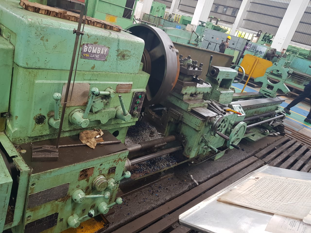 3000 x 350 x 75 mm Heavy Duty Lathe Machine