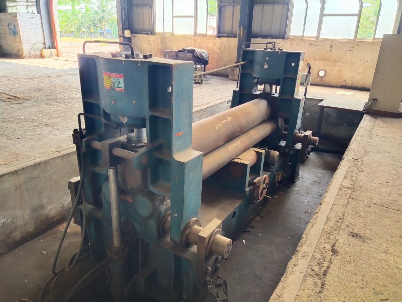 2500 x 25mm (thickness) 3 Roll Plate Bending Machine