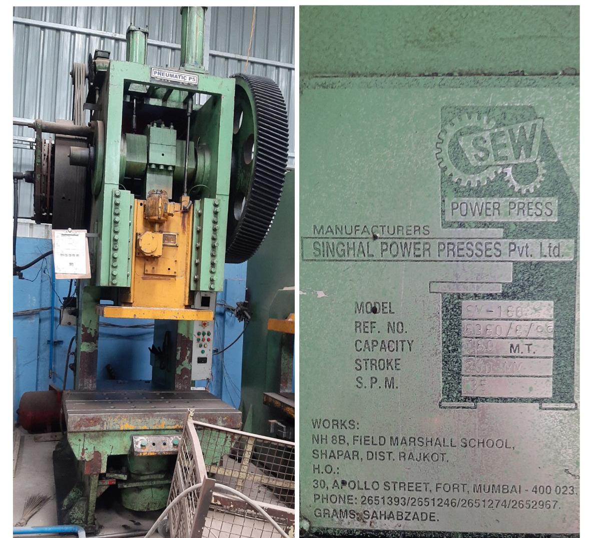 1260 X 800 X 800 X 160(Ton) Pneumatic Press Machine