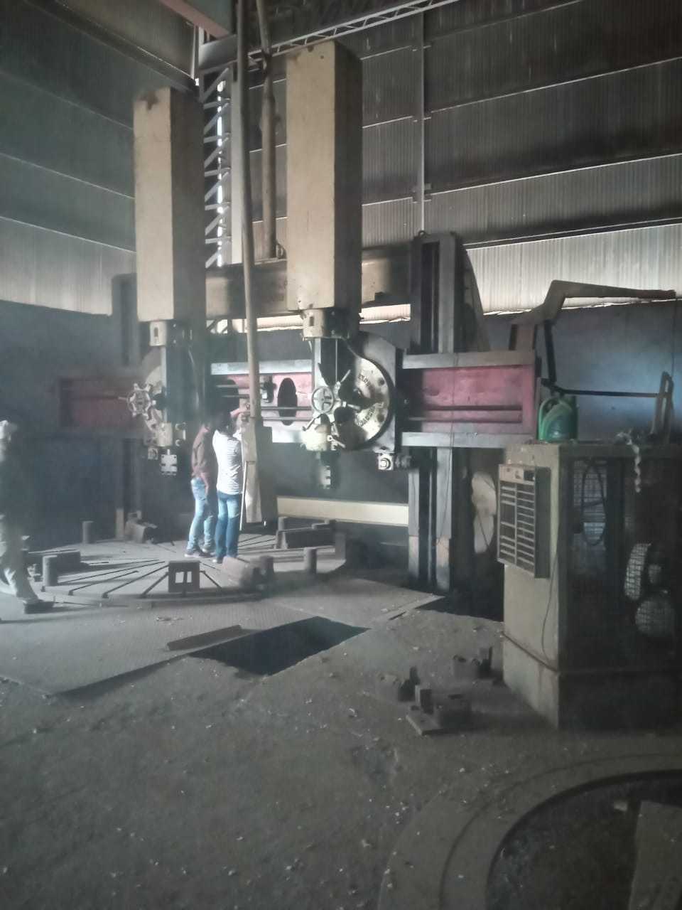 5000 x 3500 x 3500 Vertical Turning Lathe Machine